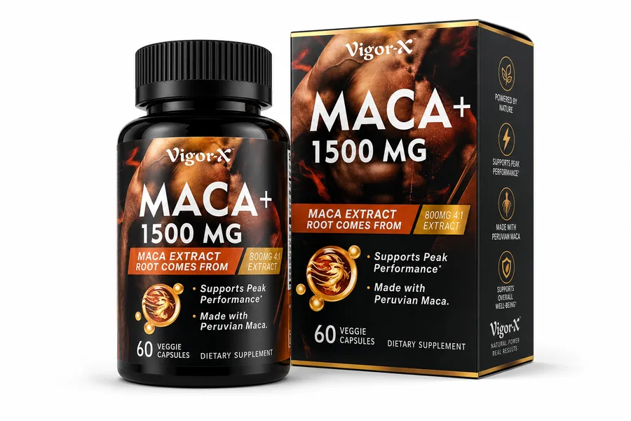 Maca Capsules mockup